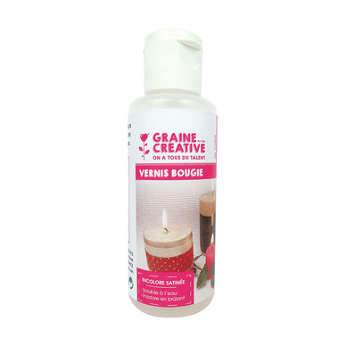 Vernis incolore et satiné pour bougie, 50ml