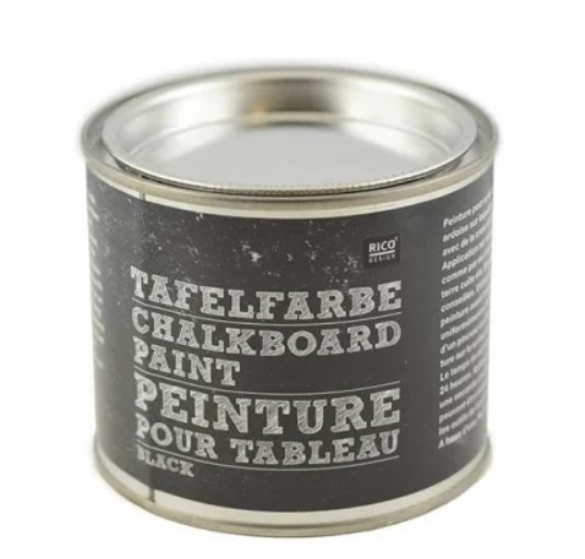 Peinture à tableau, tafelfarbe chalkboard rico design, coloris noir, 250ml