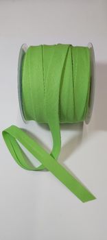 Découpe de ruban biais, en polyester et coton, vert clair 73, 20mm x 1mm / le mètre