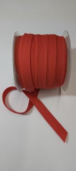 Découpe de ruban biais, en polyester et coton, rouge 46, 20mm x 1mm / le mètre