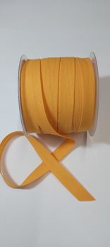 Découpe de ruban biais, en polyester et coton, orange 33, 20mm x 1mm / le mètre