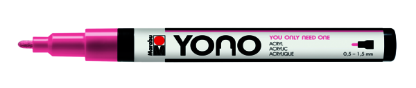 [12400101033] Marabu Marqueur Acrylique Yono, ROSE 033, 0,5-1,5mm