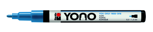 [12400101256] Marabu Marqueur Acrylique Yono, BLEU PASTEL 256, 0,5-1,5mm