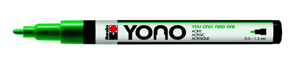 [12400101067] Marabu Marqueur Acrylique Yono, VERT VÉGÉTAL 067, 0,5-1,5mm