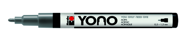 [12400101078] Marabu Marqueur Acrylique Yono, GRIS 078, 0,5-1,5mm