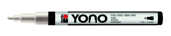 Marabu Marqueur Acrylique Yono, BLANC 070, 0,5-1,5mm