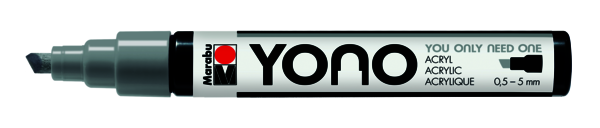 [12400102078] Marqueur Marabu YONO gris 078, pointe biseautée, 0,5-5mm
