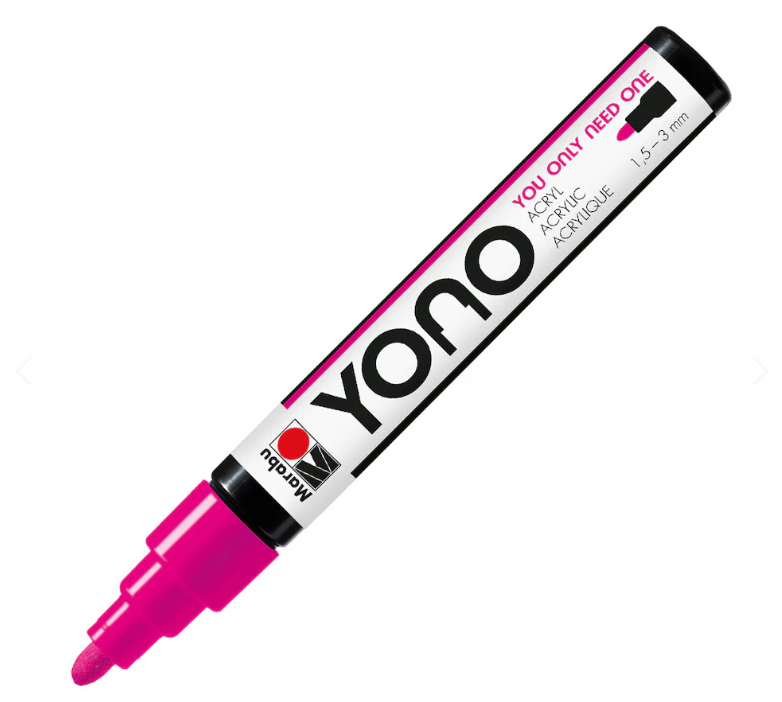 Marqueur Marabu YONO magenta 014, 1,5-3mm