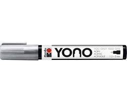 Marqueur Marabu YONO argent 082, 1,5-3mm