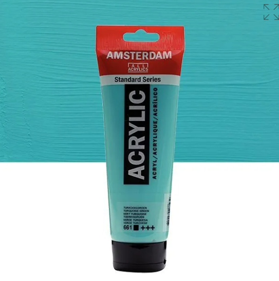 Acrylique AMSTERDAM, vert turquoise, 250 ml