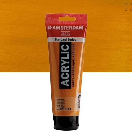 Acrylique AMSTERDAM, ocre d´or, 250 ml