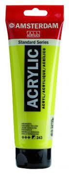 Acrylique AMSTERDAM, vert jaune, 250 ml