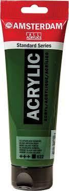 [17126220] Acrylique AMSTERDAM, vert olive foncé, 250 ml