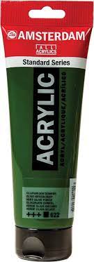 Acrylique AMSTERDAM, vert olive foncé, 250 ml