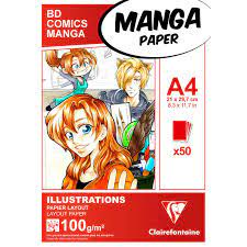 Bloc Manga papier illustration, A4 x 50, 100/g/m3