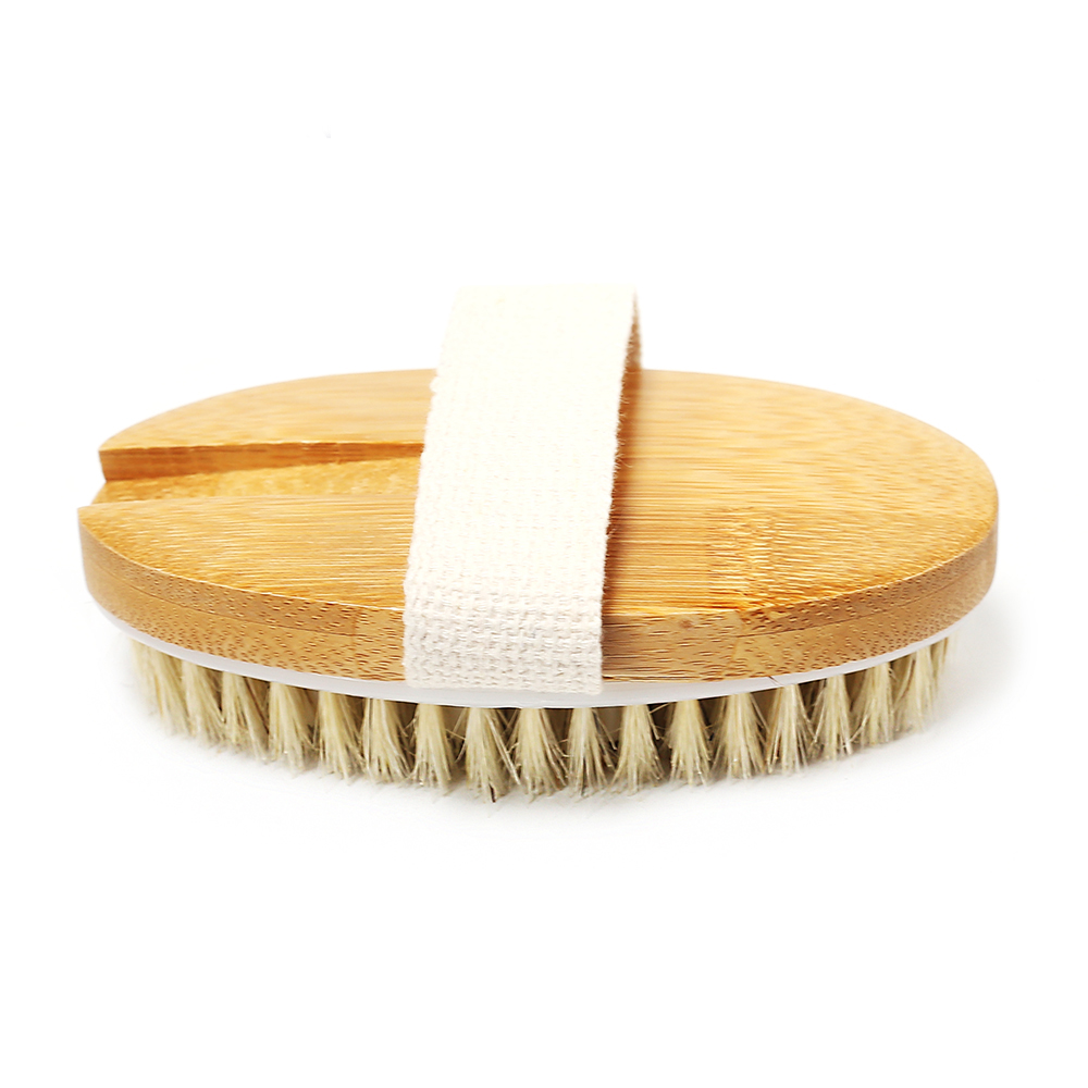 Brosse en poil de sanglier et bambou naturel 12,7x7x3,5cm