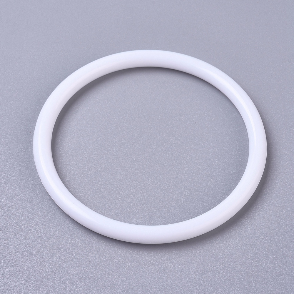 Cercle en plastique, blanc, diam 143mm x 5.5mm