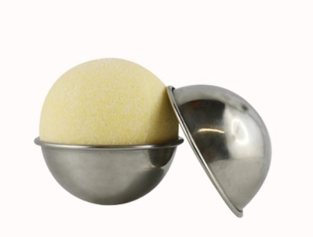 Moule à savon "bombe de bain" en inox diam 38mm