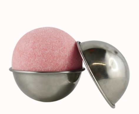 [04220] Moule à savon "bombe de bain" en inox diam 55mm