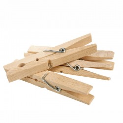 Pinces à linge en bois 4.5 cm - 24 pièces