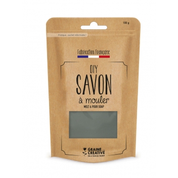 ZD Pain de savon à mouler, gris acier, 100g,