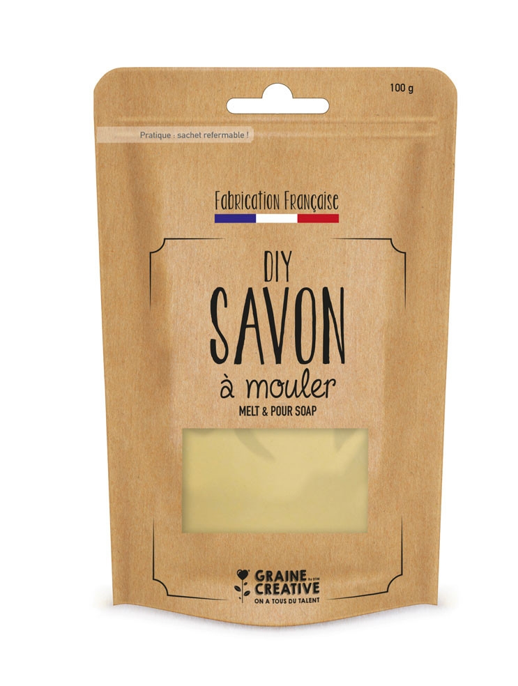 ZD Pain de savon à mouler, jaune clair, 100g,