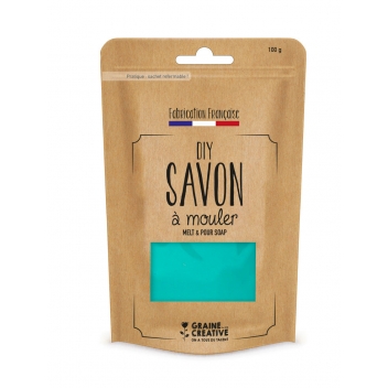 ZD Pain de savon à mouler, vert lagon, 100g,