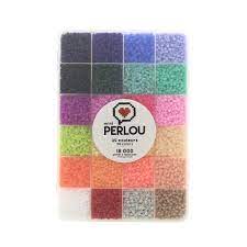 Coffret mini Perlou, 24 couleurs, 18 000 perles à repasser