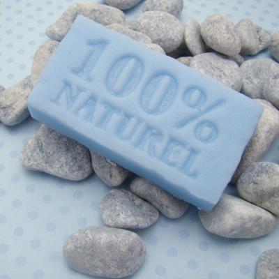 Mini moule thermo à savon, "100% NATUREL", haute qualité, 60x30x13mm