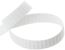 Ceinture élastique, blanc, 38x1mm, au mètre