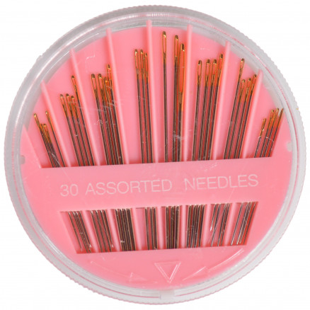 Assortiment d'aiguilles à coudre, 8 tailles, x 30
