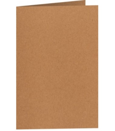 [14030308] Cartes doubles de remerciements, kraft, 17x11cm  x 50