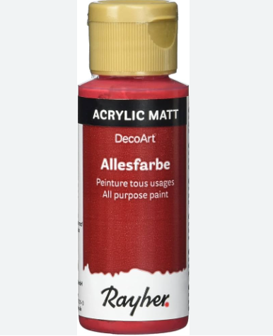 Rayher / Peinture acrylique matt, rouge classique, 59ml