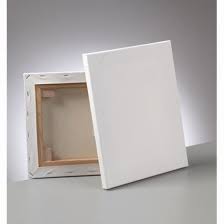 Châssis en bois, toilé, 100% coton, 330g/m², 45x90x1.7cm