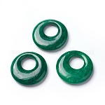 Pendentif en Jade Birmane, donut,  26x5mm trou 10.5mm