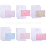 Enveloppes x 2 &quot;la vie en rose&quot;, avec 4 feuilles 14x9cm