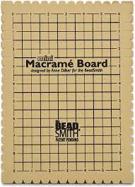 Macramé board, planche de tissage, 28x19cm