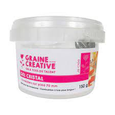 Gel cristal pour bougies, vendu avec 2 mèches sur pied, 150g