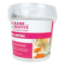 Gel cristal pour bougies, vendu avec 8 mèches sur pied, 800g