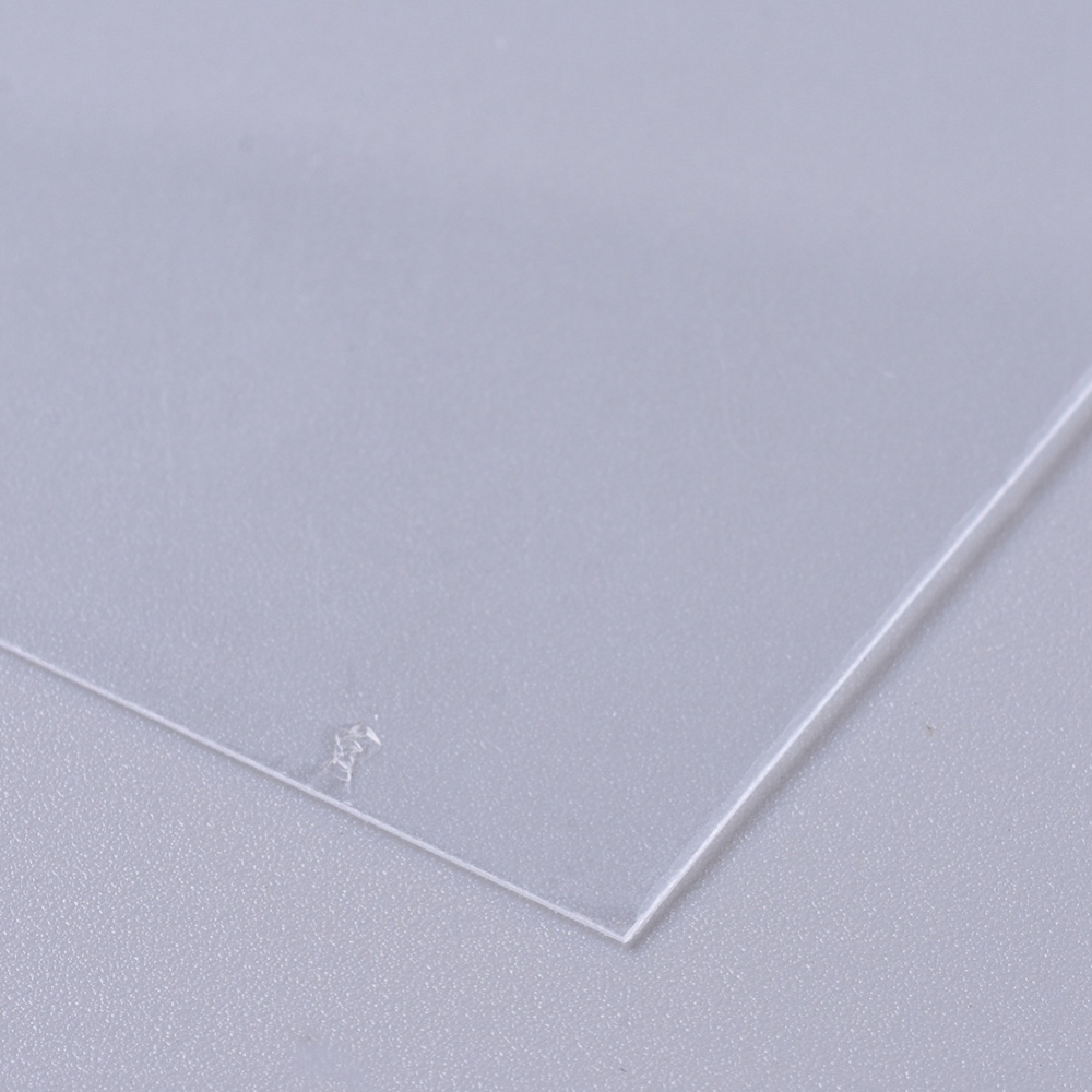 Feuille plastique dingue, thermo rétractable, transparent, 29x20x0,3mm, la feuille