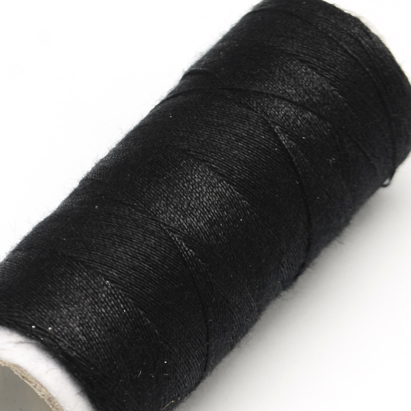 Bobine fil à coudre, polyester, noir, 0.1 mm, environ 120m