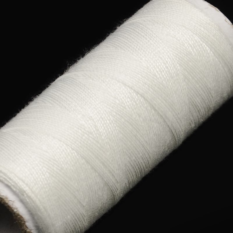 Bobine fil à coudre, polyester, blanc, 0.1 mm, environ 120m