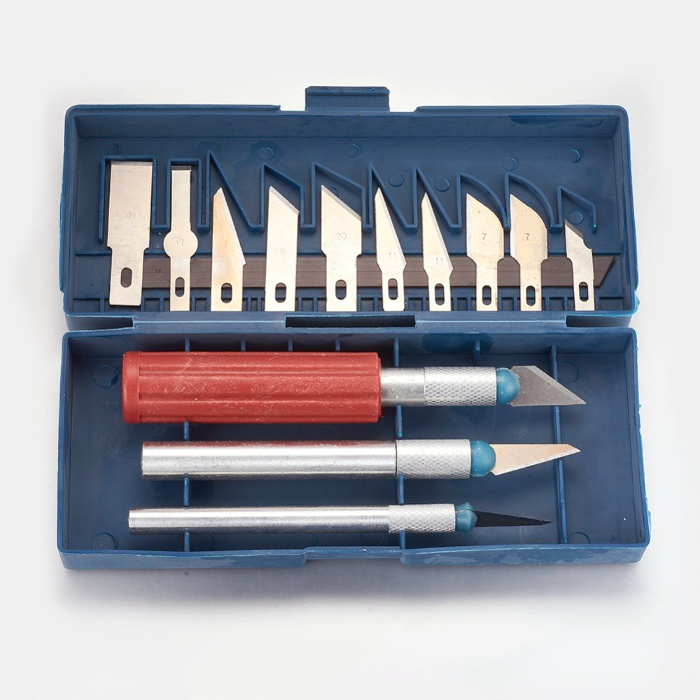 Coffret 3 cutters + 13 lames