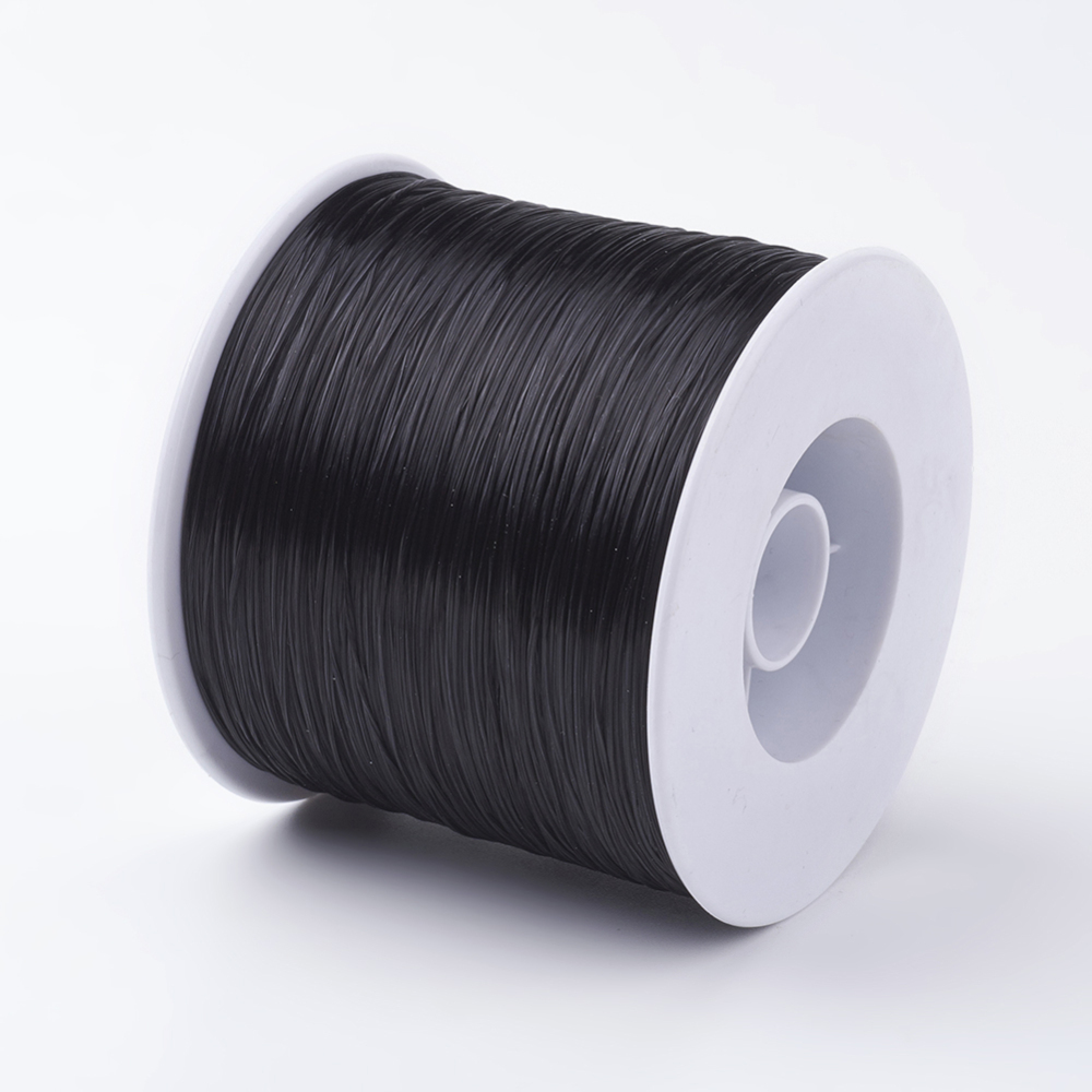 Fil élastique multibrins, noir, diamètre 0,5mm, bobine 500 mètres