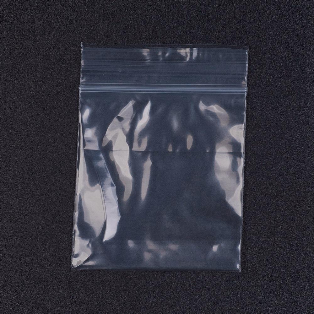 Pochette plastique avec ZIP, FIN, 50x70mm (intérieur 50x60mm), unité