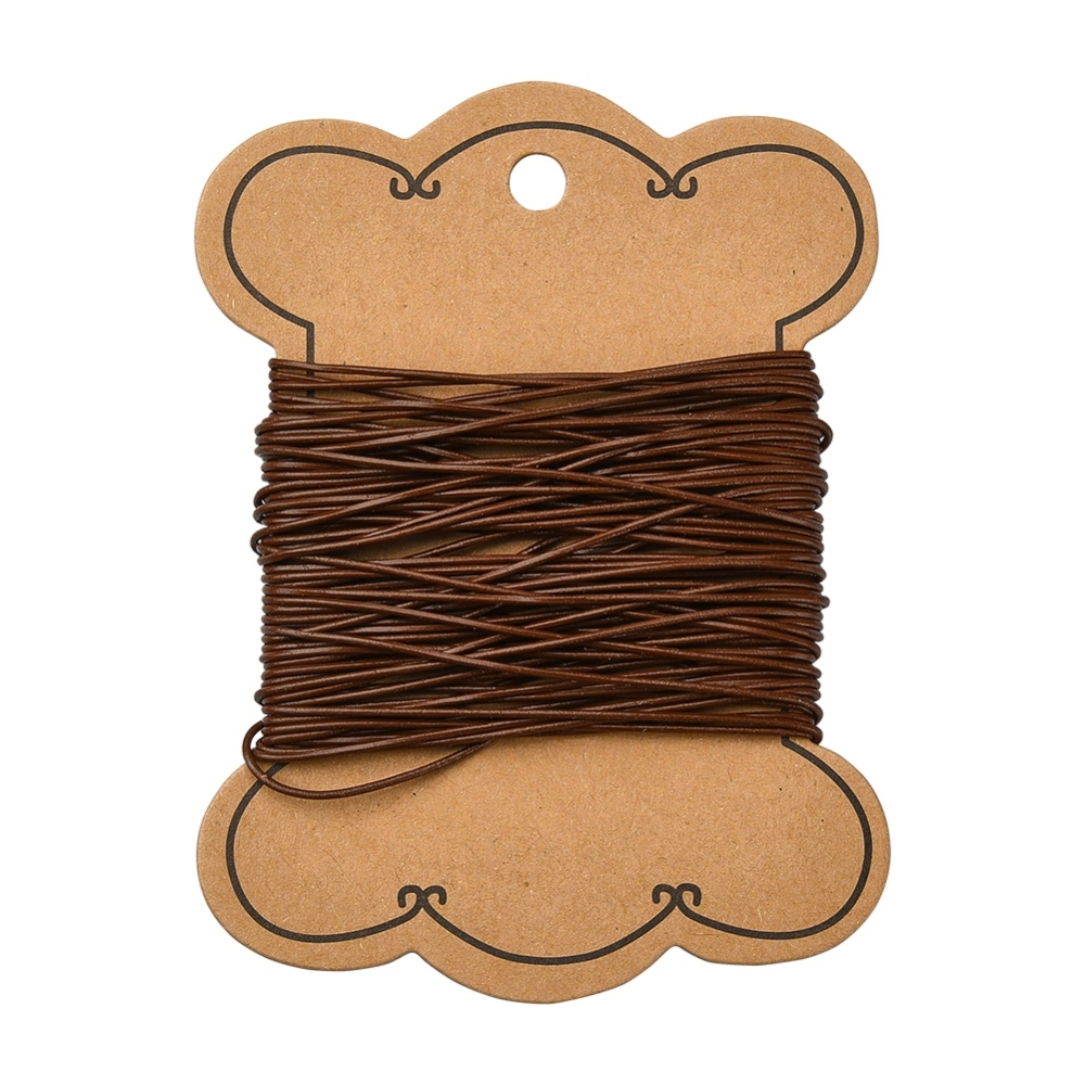 Découpe de Cordon en cuir rond, 1mm