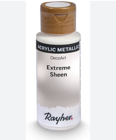 Rayher / Peinture acrylique métallique Extreme sheen, argent sterling, 59ml