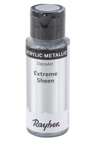 Rayher / Peinture acrylique métallique Extreme Sheen, argent, 59ml