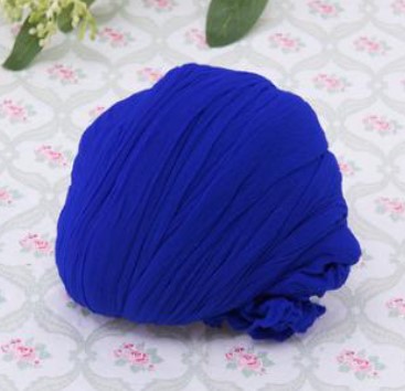 Bas en nylon une couleur pour la réalisation de fleurs artificielles D51, bleu foncé