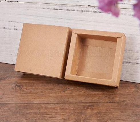 [CON-BC0004-32A-A] Boîte en carton à tiroir, intérieur 6,5x6,5x3cm, pour création de rangements ou de calendriers de l'avent